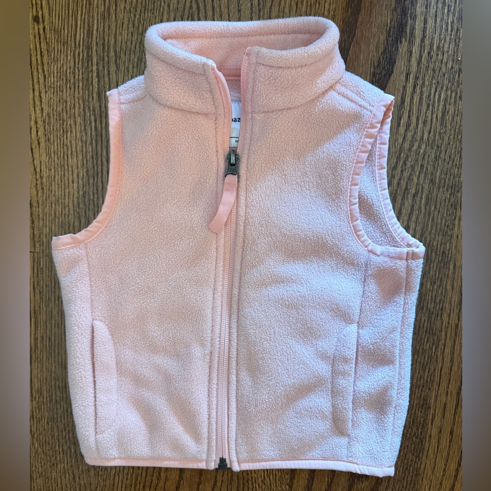 Amazon Essentials Pink Kids Fleece Vest